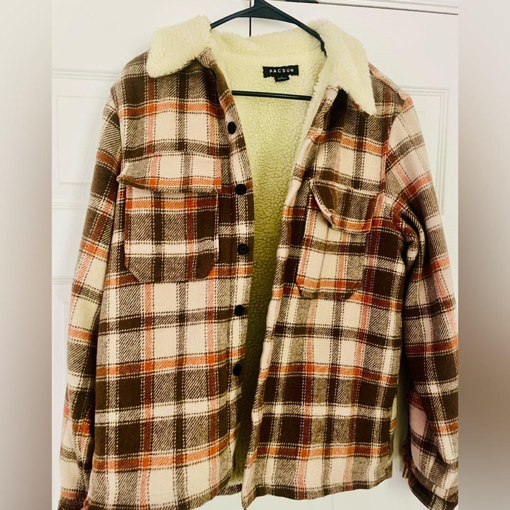 PacSun Cream and Brown jackets